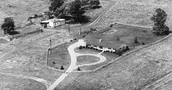 Vintage Aerial photo from 1973 in Berkeley County, WV