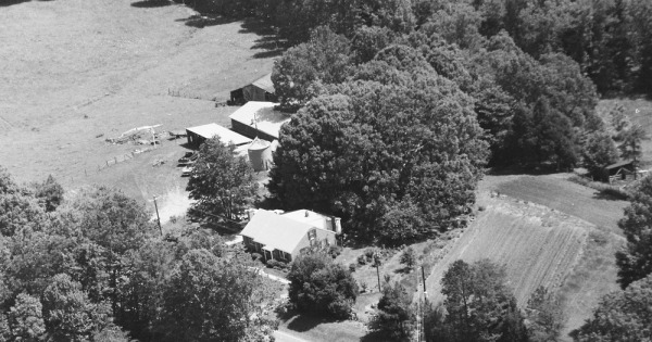 Vintage Aerial photo from 1996 in Charlotte County, VA