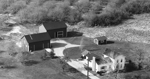 Vintage Aerial photo from 1968 in Ashtabula County, OH