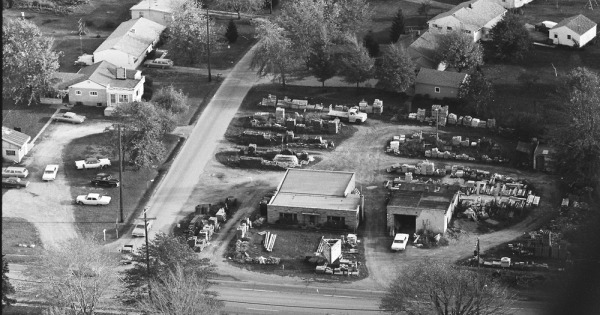 Vintage Aerial photo from 1968 in Ashtabula County, OH