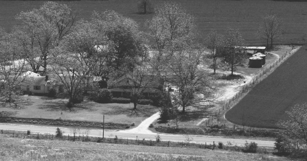 Vintage Aerial photo from 1983 in Burke County, GA