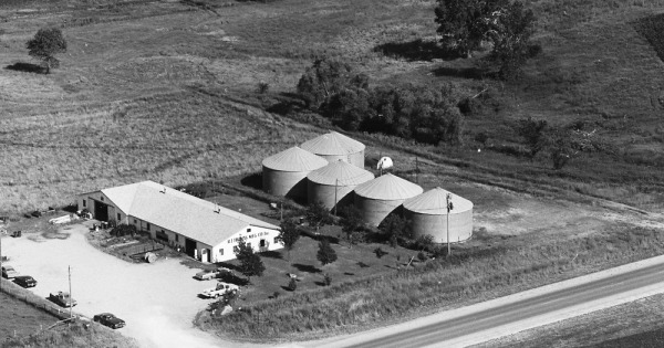 Vintage Aerial photo from 1975 in Cherokee County, IA