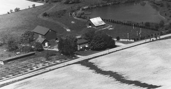 Vintage Aerial photo from 1972 in Wabash County, IN