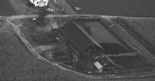 Vintage Aerial photo from 1987 in Huntingdon County, PA