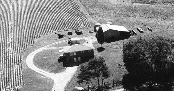 Vintage Aerial photo from 1972 in Decatur County, IN