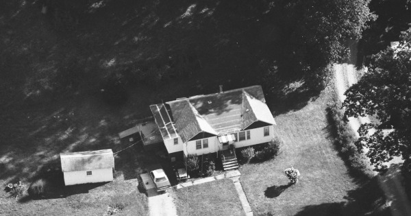 Vintage Aerial photo from 1987 in Mercer County, WV