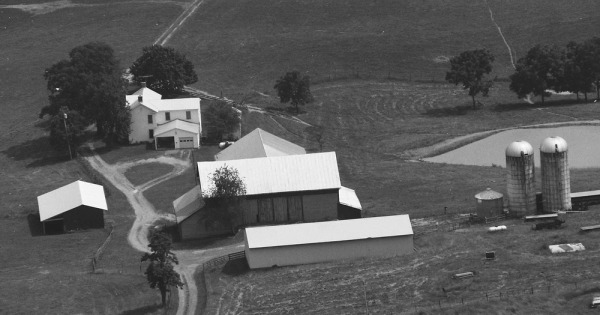 Vintage Aerial photo from 1998 in Augusta County, VA