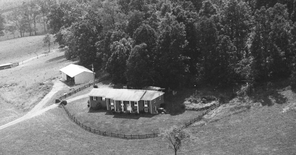 Vintage Aerial photo from 1993 in Augusta County, VA