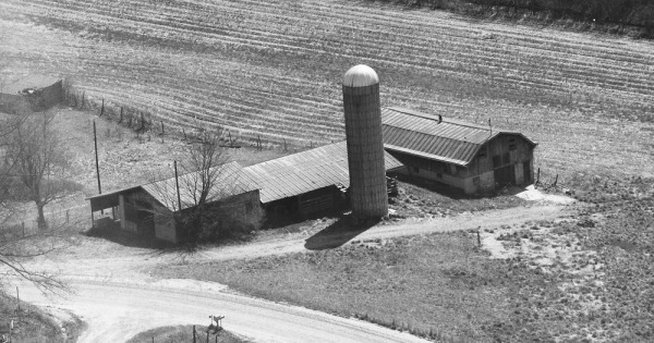 Vintage Aerial photo from 1987 in Transylvania County, NC