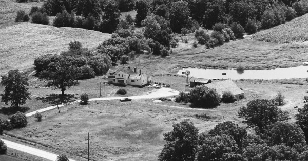 Vintage Aerial photo from 1973 in Lake County, IL