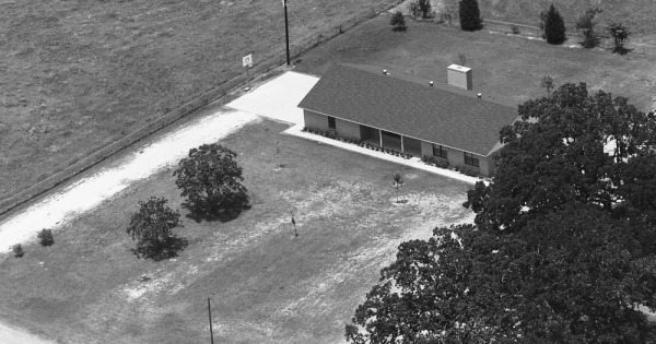 Vintage Aerial photo from 1986 in Brazos County, TX