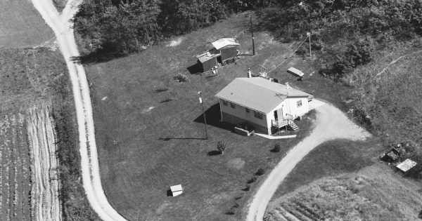Vintage Aerial photo from 1987 in Lee County, VA