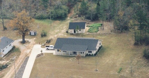 Vintage Aerial photo from 1996 in Lee County, AL
