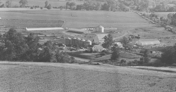 Vintage Aerial photo from 1980 in Nodaway County, MO