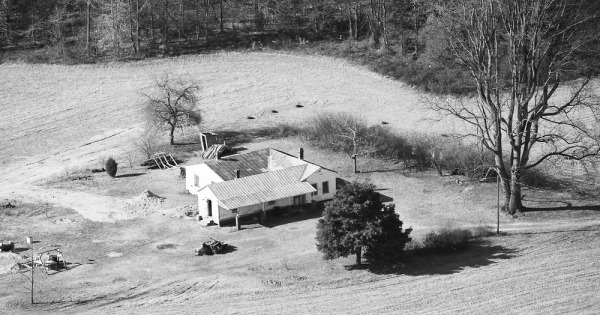 Vintage Aerial photo from 1985 in Caroline County, VA