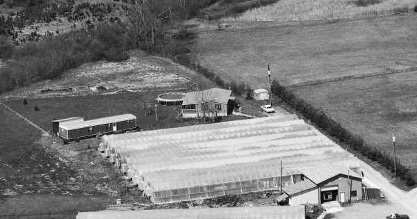 Vintage Aerial photo from 1987 in Transylvania County, NC