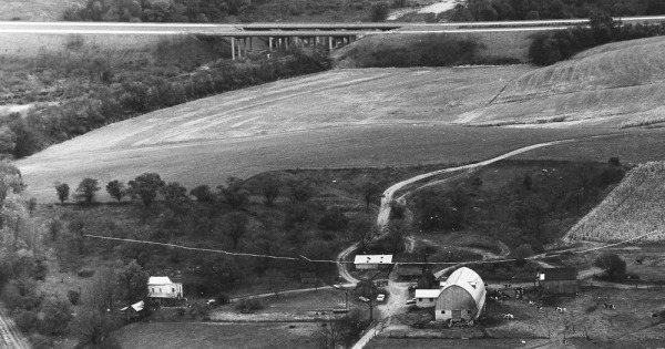 Vintage Aerial photo from 1972 in Baltimore County, MD