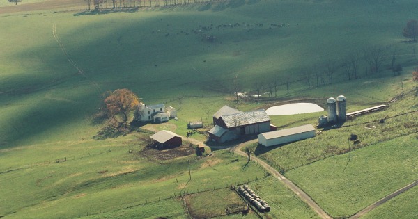 Vintage Aerial photo from 2002 in Augusta County, VA