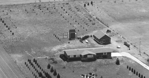 Vintage Aerial photo from 1989 in Black Hawk County, IA