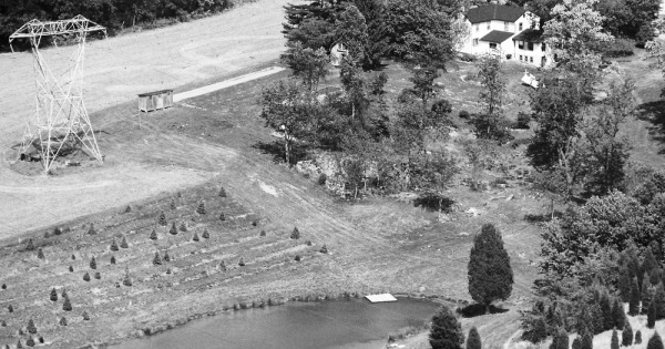 Vintage Aerial photo from 1986 in Chester County, PA