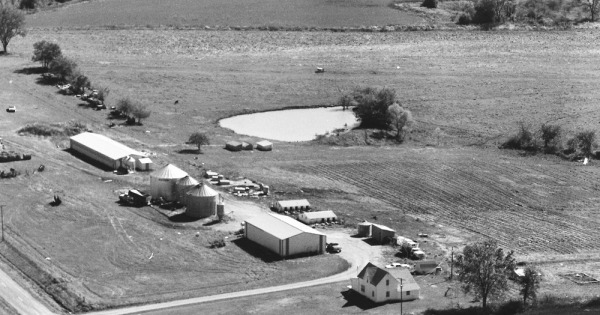 Vintage Aerial photo from 1981 in Gentry County, MO