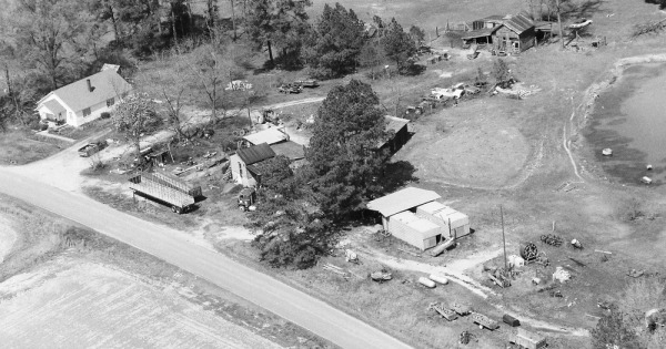 Vintage Aerial photo from 1997 in Chatham County, NC