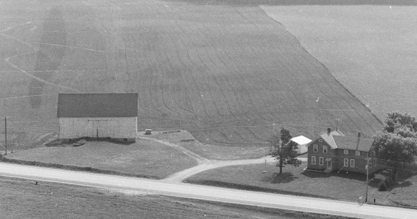 Vintage Aerial photo from 1977 in Calumet County, WI