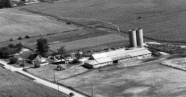 Vintage Aerial photo from 1974 in Clark County, OH