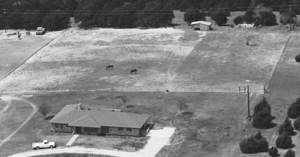 Vintage Aerial photo from 1983 in Ellis County, TX