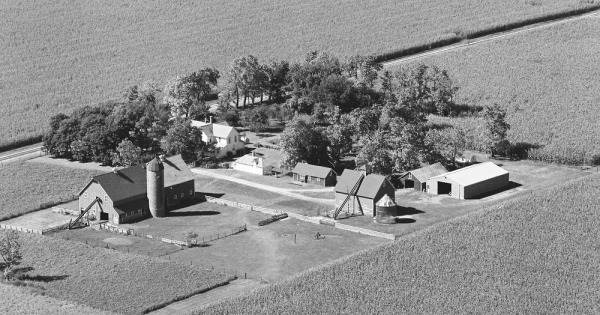 Vintage Aerial photo from 1979 in Benton County, IN