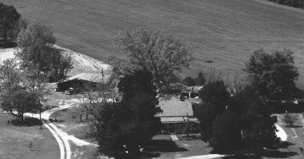 Vintage Aerial photo from 1983 in Burke County, GA