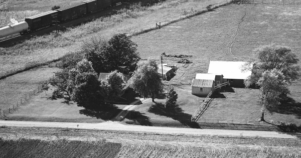 Vintage Aerial photo from 1976 in Randolph County, IL