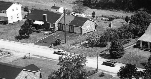 Vintage Aerial photo from 1974 in York County, PA