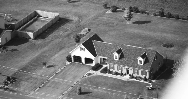 Vintage Aerial photo from 1992 in Juniata County, PA