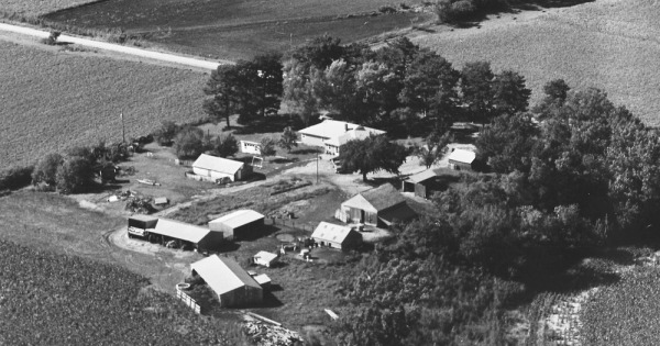 Vintage Aerial photo from 1981 in Nemaha County, KS