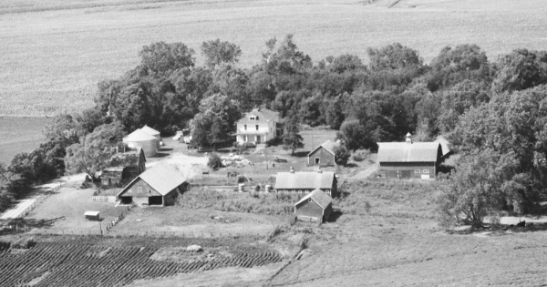 Vintage Aerial photo from 1984 in Burt County, NE