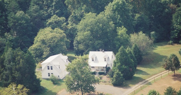 Vintage Aerial photo from 2001 in Orange County, VA