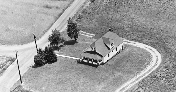 Vintage Aerial photo from 1963 in Lycoming County, PA
