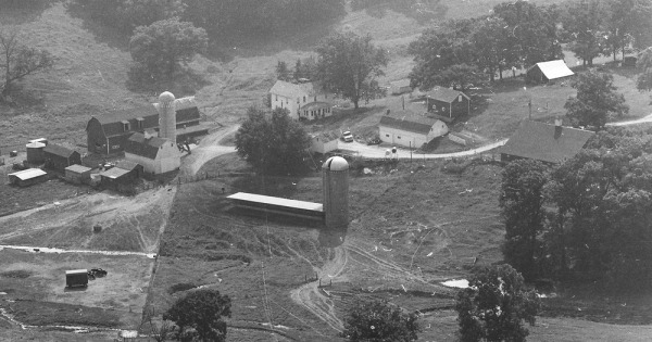 Vintage Aerial photo from 1973 in Jo Daviess County, IL
