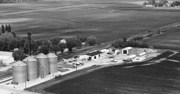 Vintage Aerial photo from 1980 in Kankakee County, IL