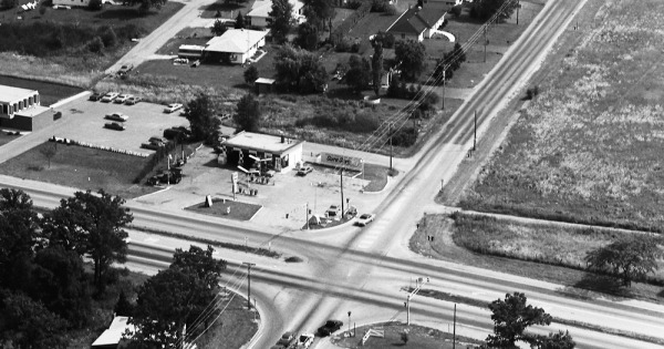 Vintage Aerial photo from 1973 in Lake County, IL