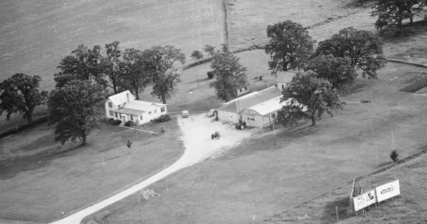 Vintage Aerial photo from 1978 in Columbia County, WI