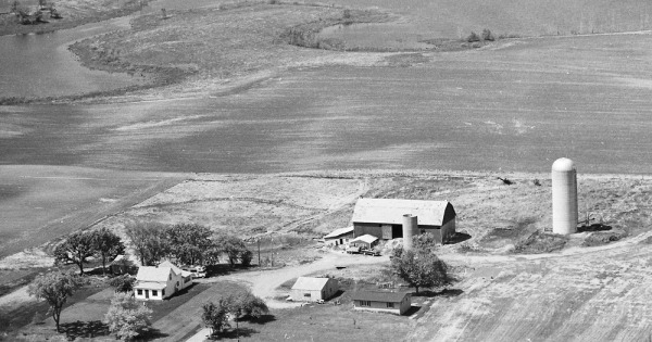 Vintage Aerial photo from 1980 in St. Croix County, WI