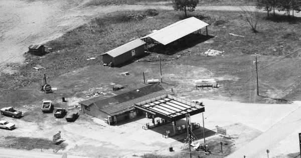 Vintage Aerial photo from 1992 in Butts County, GA