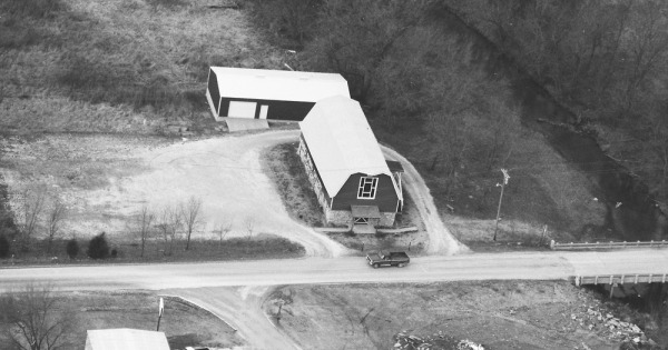 Vintage Aerial photo from 1988 in Benton County, AR