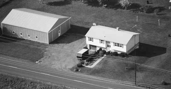 Vintage Aerial photo from 1992 in Juniata County, PA