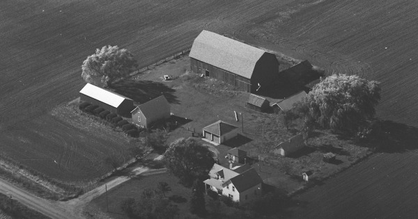 Vintage Aerial photo from 1981 in Huron County, MI