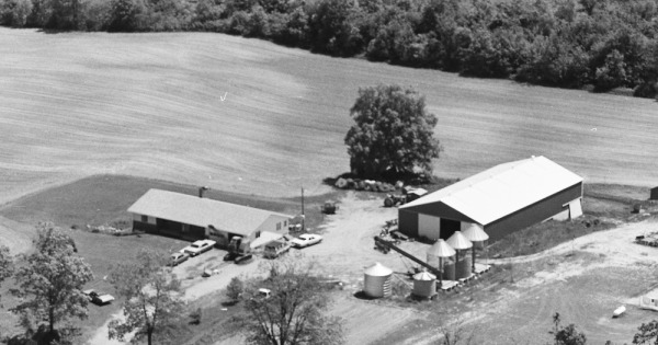 Vintage Aerial photo from 1981 in Ingham County, MI