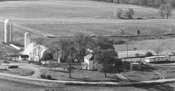 Vintage Aerial photo from 1977 in Nelson County, KY