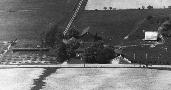 Vintage Aerial photo from 1972 in Wabash County, IN